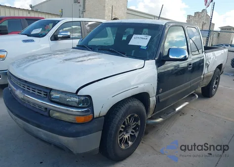 2002 Chevrolet Silverado 1500 Ls из США, поврежденный, VIN 2GCEC19V921168972